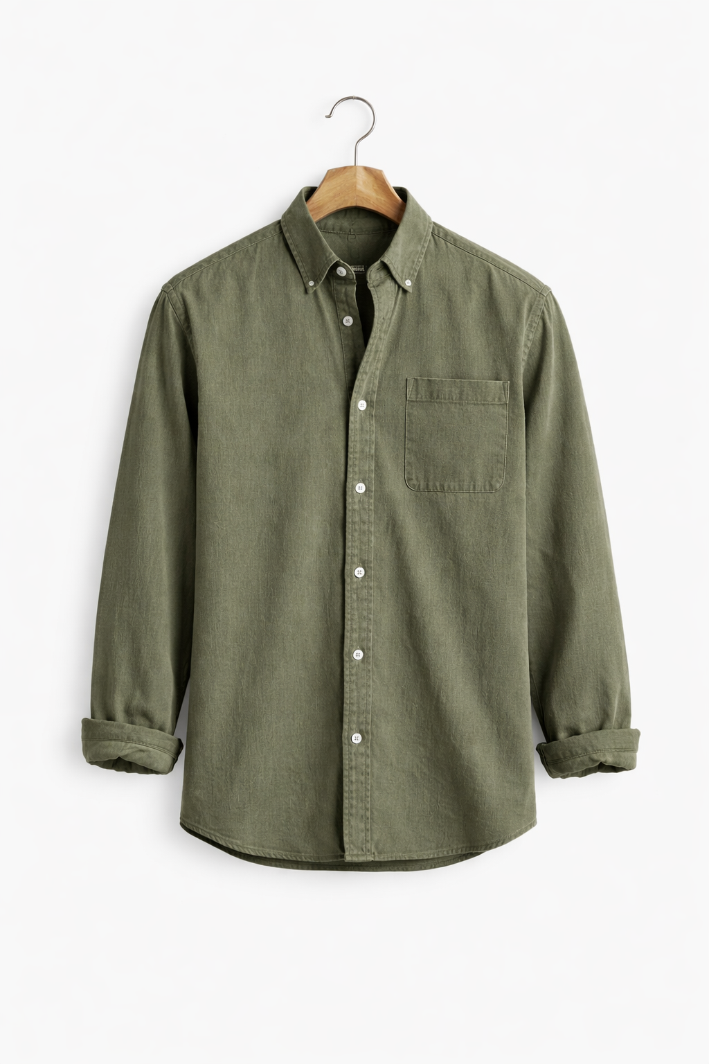 Men's Relaxed-Fit Chambray Shirt-Shirt-Azzella London