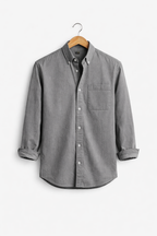 Men's Relaxed-Fit Chambray Shirt-Shirt-Azzella London