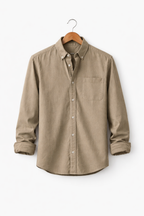 Men's Relaxed-Fit Chambray Shirt-Shirt-Azzella London