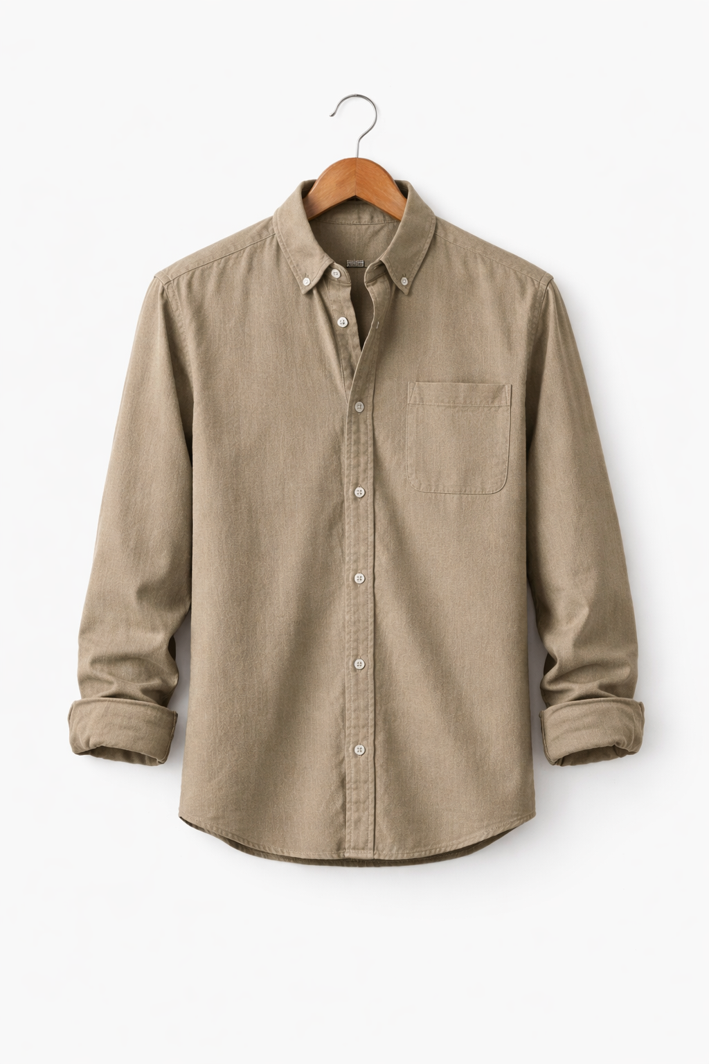 Men's Relaxed-Fit Chambray Shirt-Shirt-Azzella London