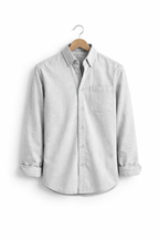 Men's Relaxed-Fit Chambray Shirt-Shirt-Azzella London