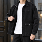 Men's Relaxed Washed Overshirt-Azzella London