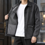 Men's Relaxed Washed Overshirt-Azzella London