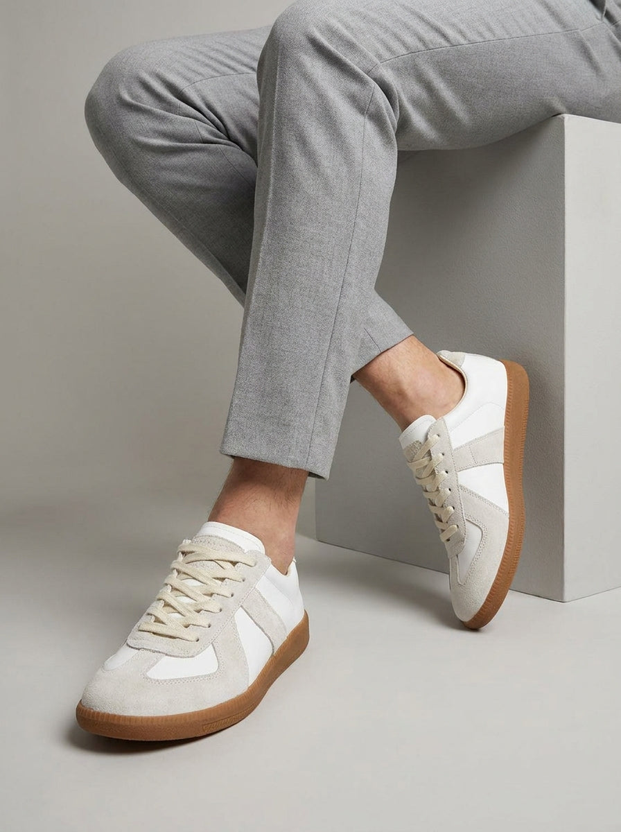 Men's Retro Suede Sneakers-Azzella London