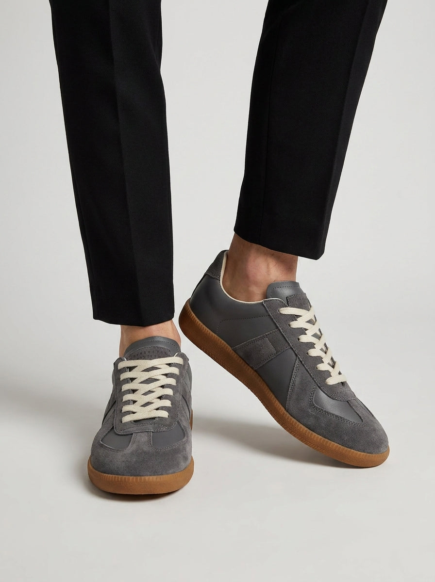 Men's Retro Suede Sneakers-Azzella London