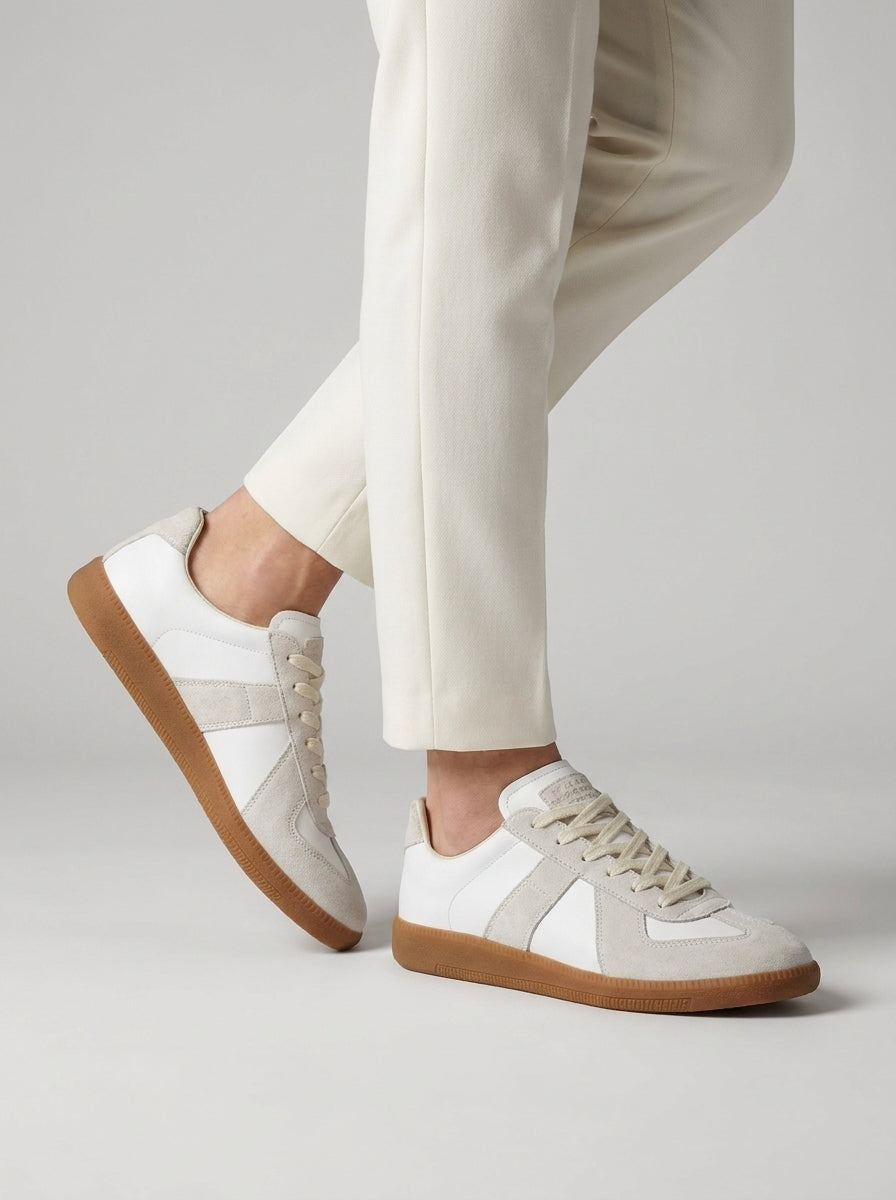 Men's Retro Suede Sneakers-Azzella London
