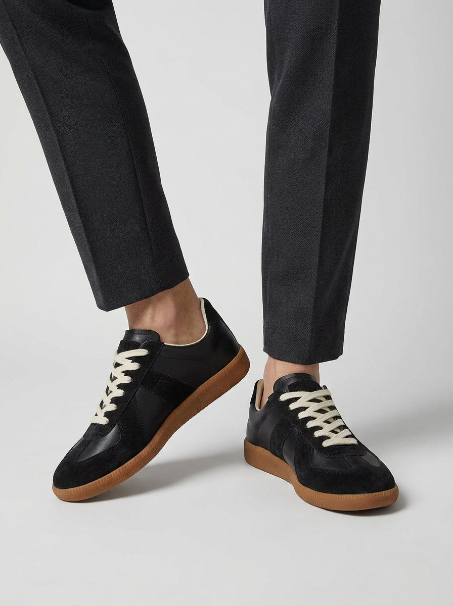 Men's Retro Suede Sneakers-Azzella London