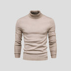 Men's Ribbed Cuff Turtleneck Sweater-Azzella London
