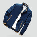 Men's Ribbed Cuffs Bomber Jacket-Azzella London