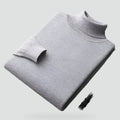 Men's Ribbed Cuffs Turtleneck Sweater-Azzella London