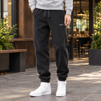 Men's Ribbed Tapered Joggers-Azzella London
