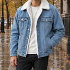 Men's Sherpa Lined Jacket-Azzella London