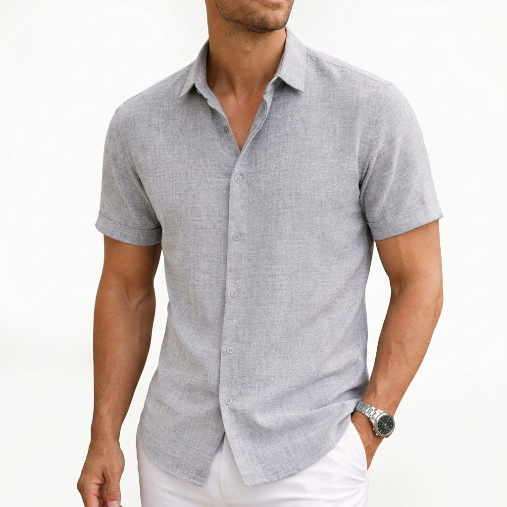 Men's Short Sleeve Shirt-Azzella London