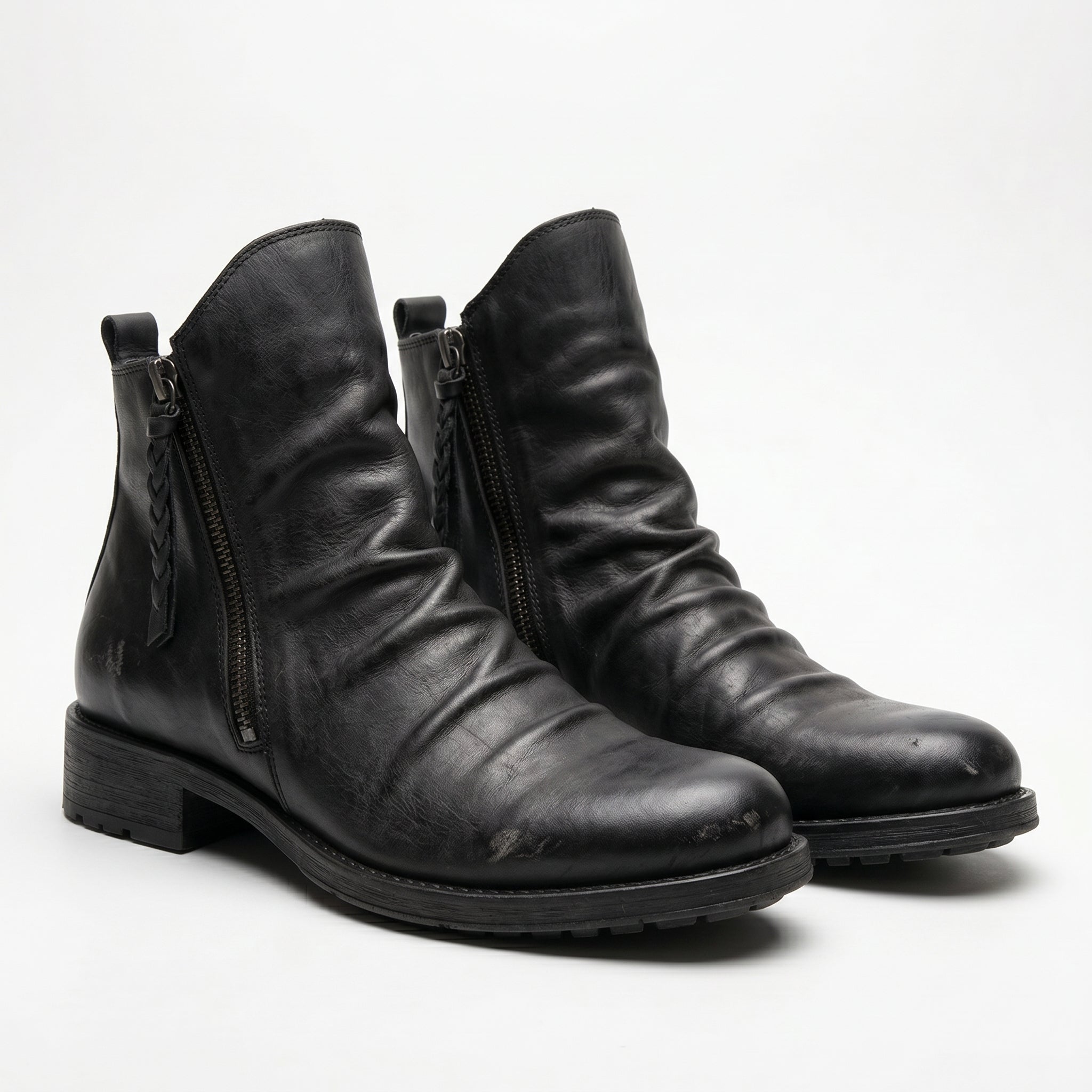 Men's Side-Zip Ankle Boots-Azzella London