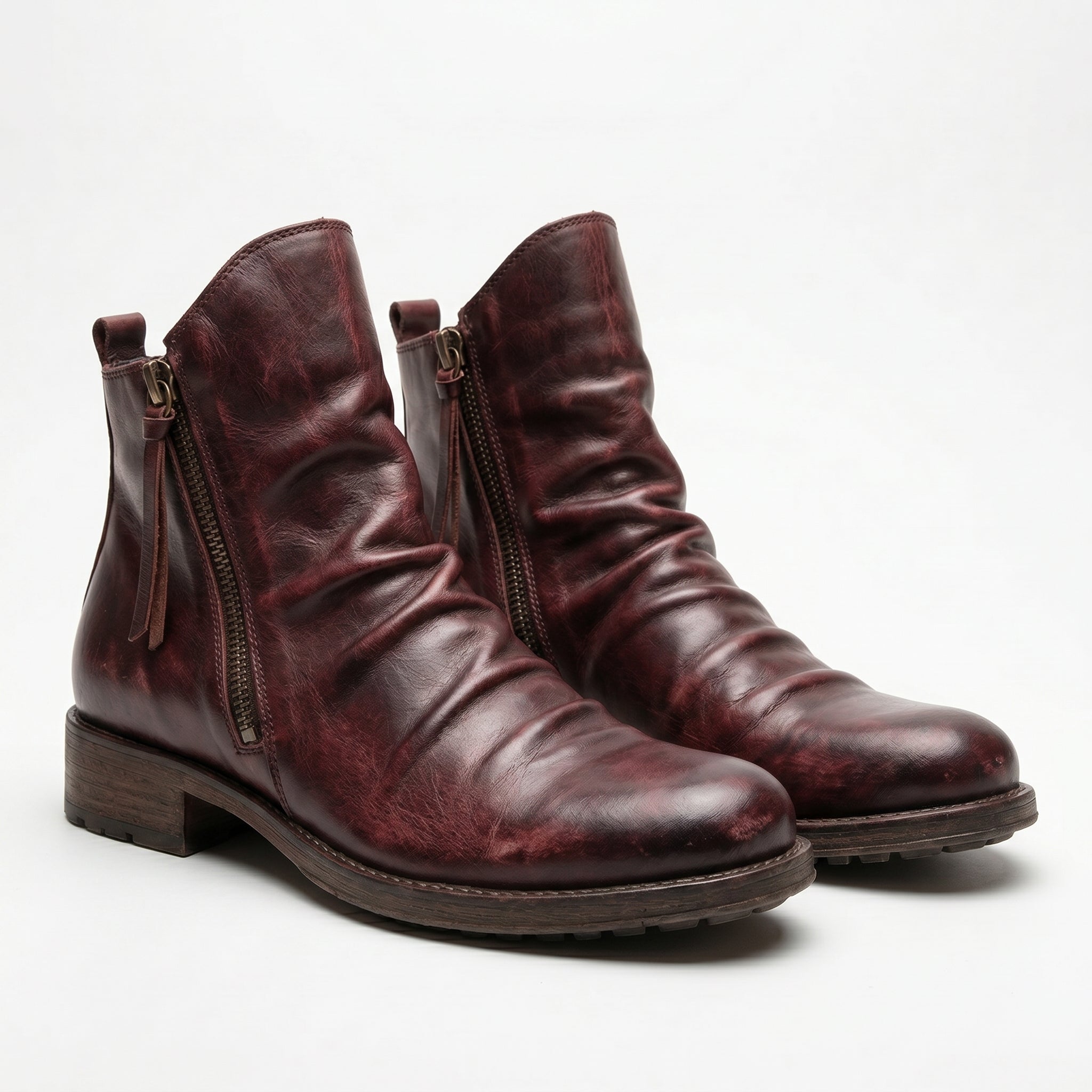 Men's Side-Zip Ankle Boots-Azzella London