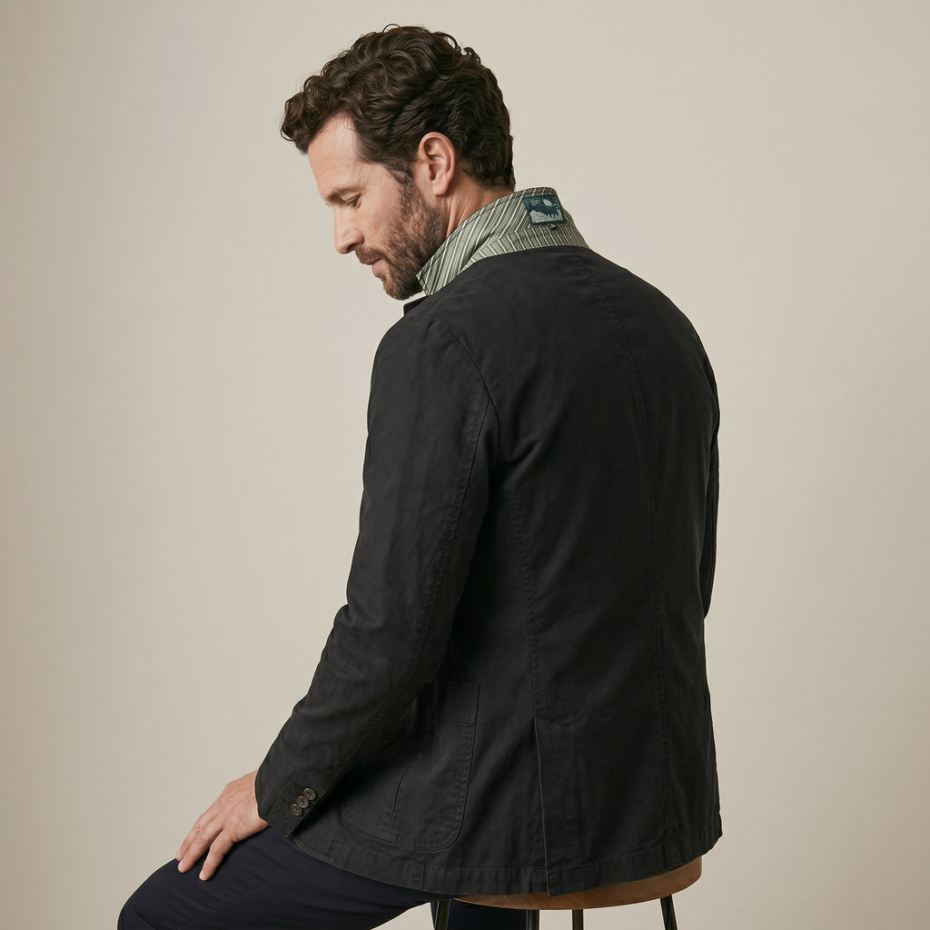 Men's Slim-Fit Blazer Jacket-Azzella London