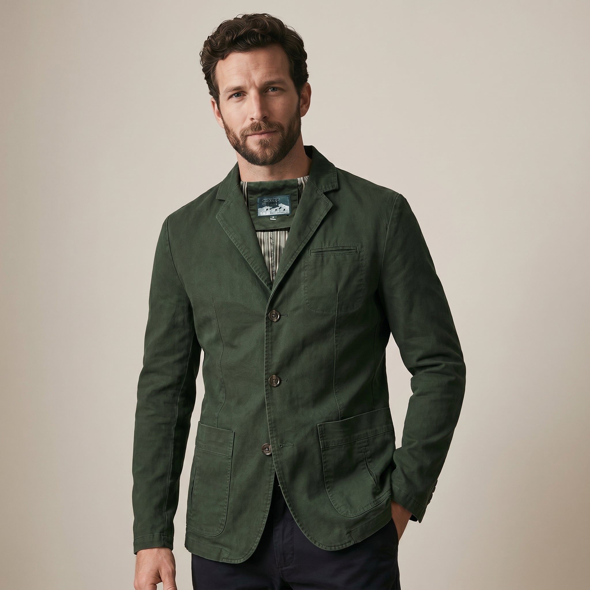 Men's Slim-Fit Blazer Jacket-Azzella London