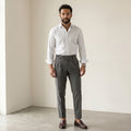 Men's Slim-Fit Classic Trousers-Azzella London