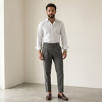 Men's Slim-Fit Classic Trousers-Azzella London