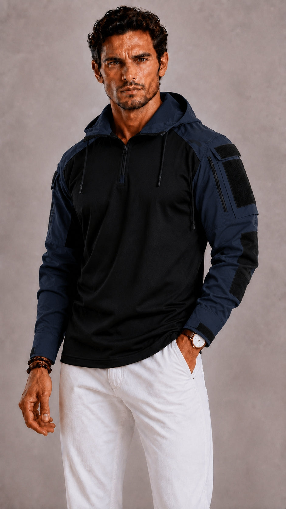 Men's Slim Fit Hoodie-Azzella London