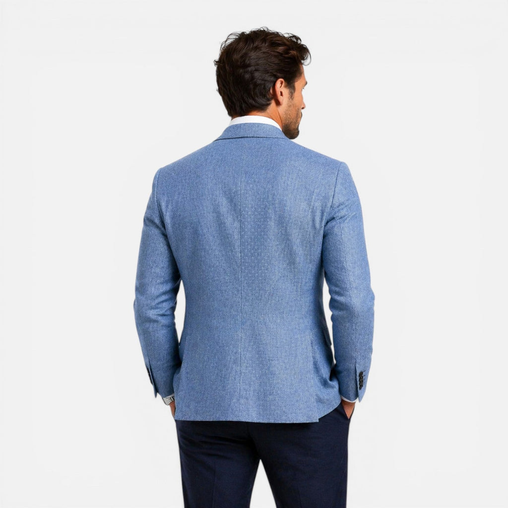 Men’s Slim Fit Linen Smart Casual Summer Blazer-Azzella London