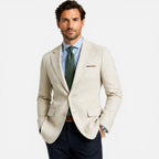Men’s Slim Fit Linen Smart Casual Summer Blazer-Azzella London