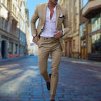 Men’s Slim Fit Suit – Stylish Comfortable Tailored Formalwear for Everyday Occasions-Azzella London
