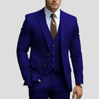 Men's Slim Fit Three Piece Suit-Azzella London