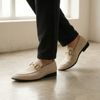 Men's Slip-On Loafers with Metal Detail-Azzella London