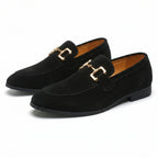 Men's Slip-On Loafers with Metal Detail-Azzella London