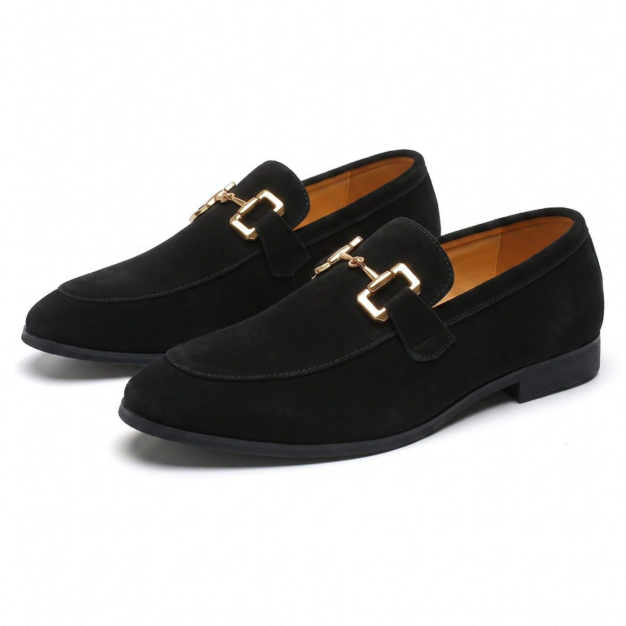 Men's Slip-On Loafers with Metal Detail-Azzella London