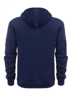 Men's Solid Zip Hoodie-Hoodie-Azzella London
