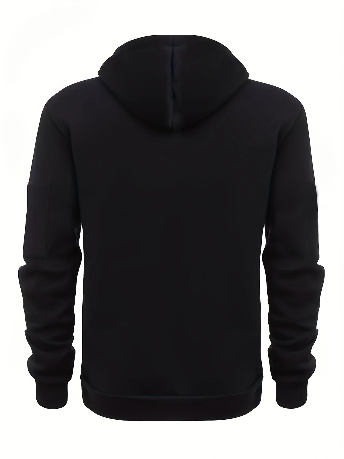 Men's Solid Zip Hoodie-Hoodie-Azzella London
