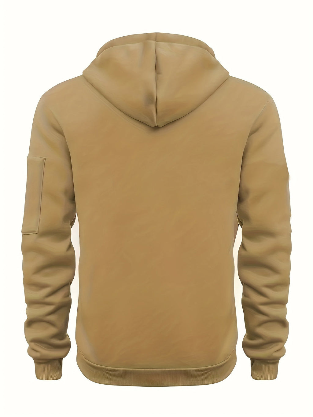 Men's Solid Zip Hoodie-Hoodie-Azzella London