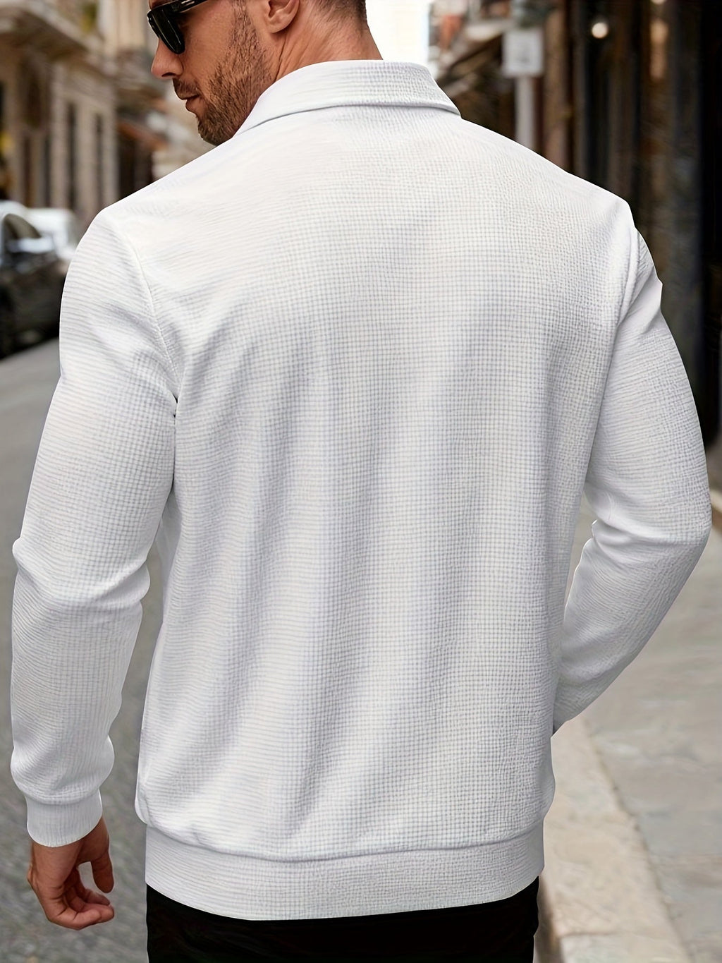Men's Sports Lapel Zip Jacket-Jacket-Azzella London
