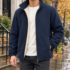 Men's Stand Collar Jacket Cashmere-Azzella London
