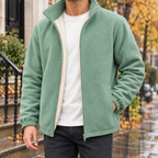 Men's Stand Collar Jacket Cashmere-Azzella London