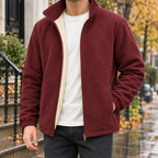 Men's Stand Collar Jacket Cashmere-Azzella London