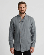 Men's Stand Collar Shirt-Azzella London