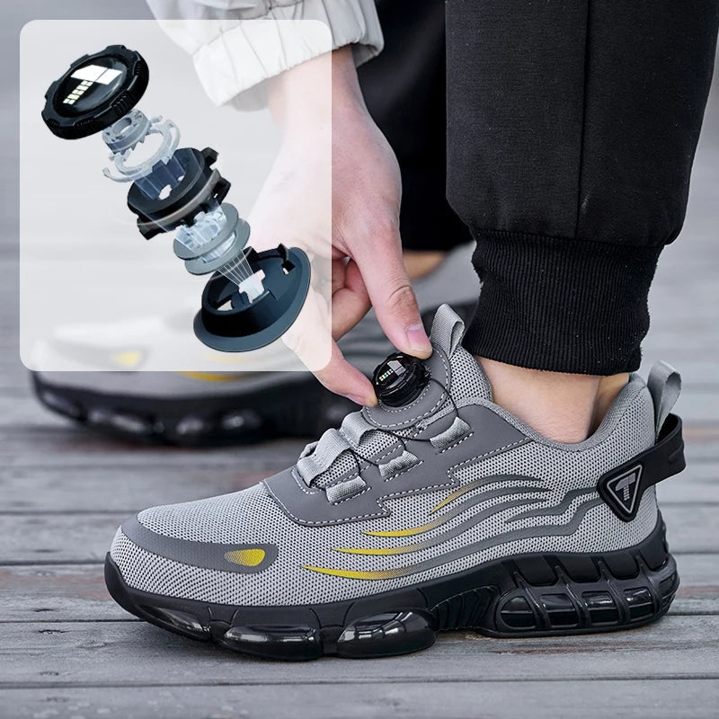 Men's Steel Toe Safety Sneakers-Azzella London