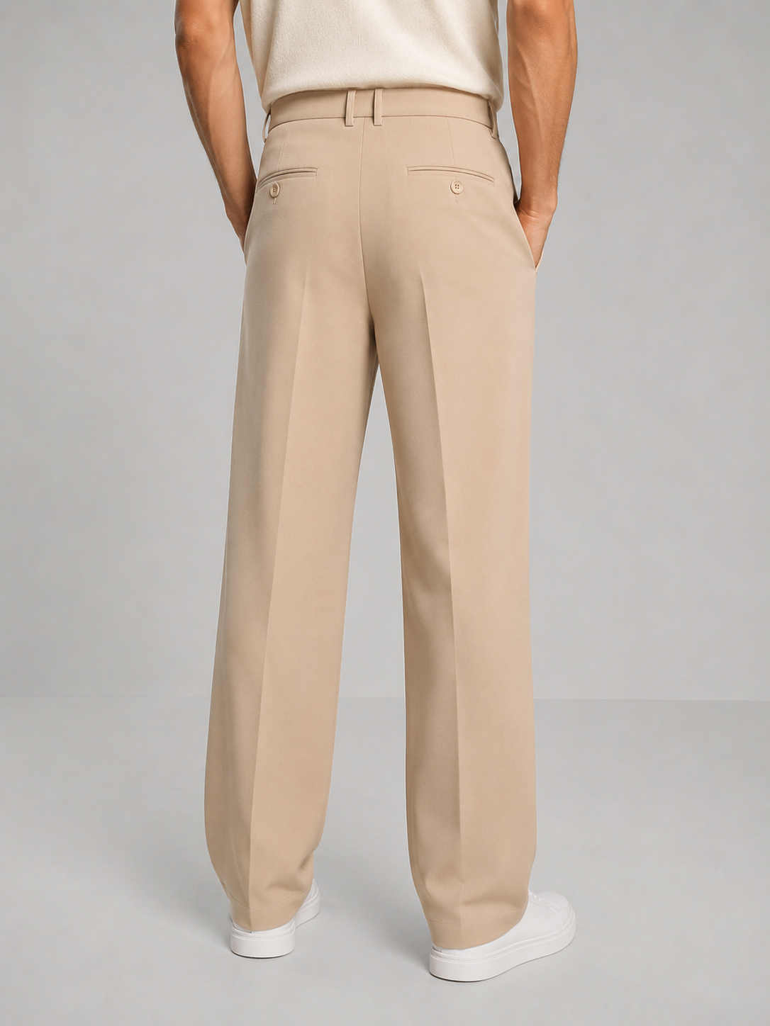 Men's Straight Leg Trousers-Azzella London