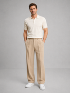 Men's Straight Leg Trousers-Azzella London