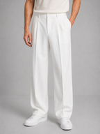 Men's Straight Leg Trousers-Azzella London