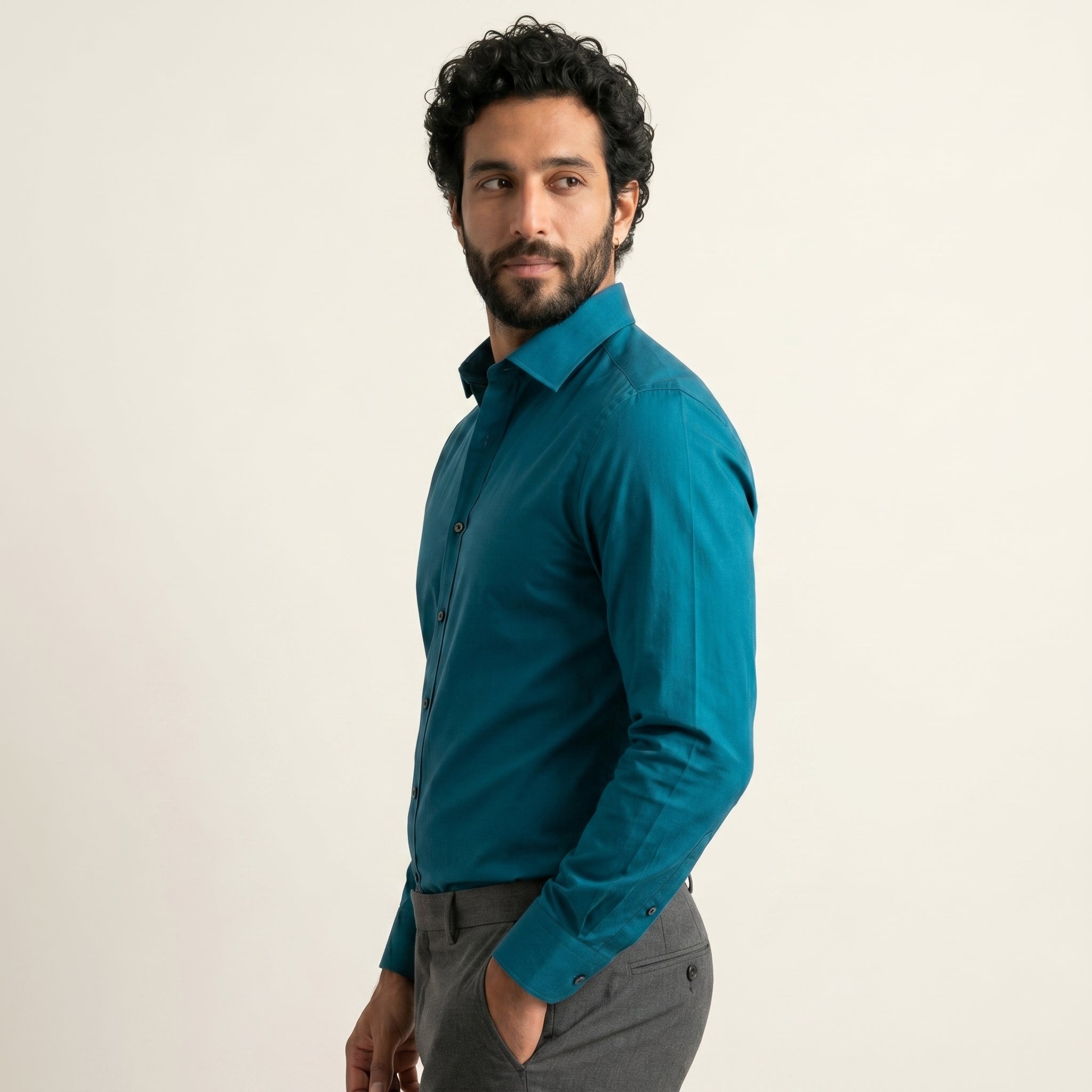 Men's Stretch Dress Shirt-Azzella London