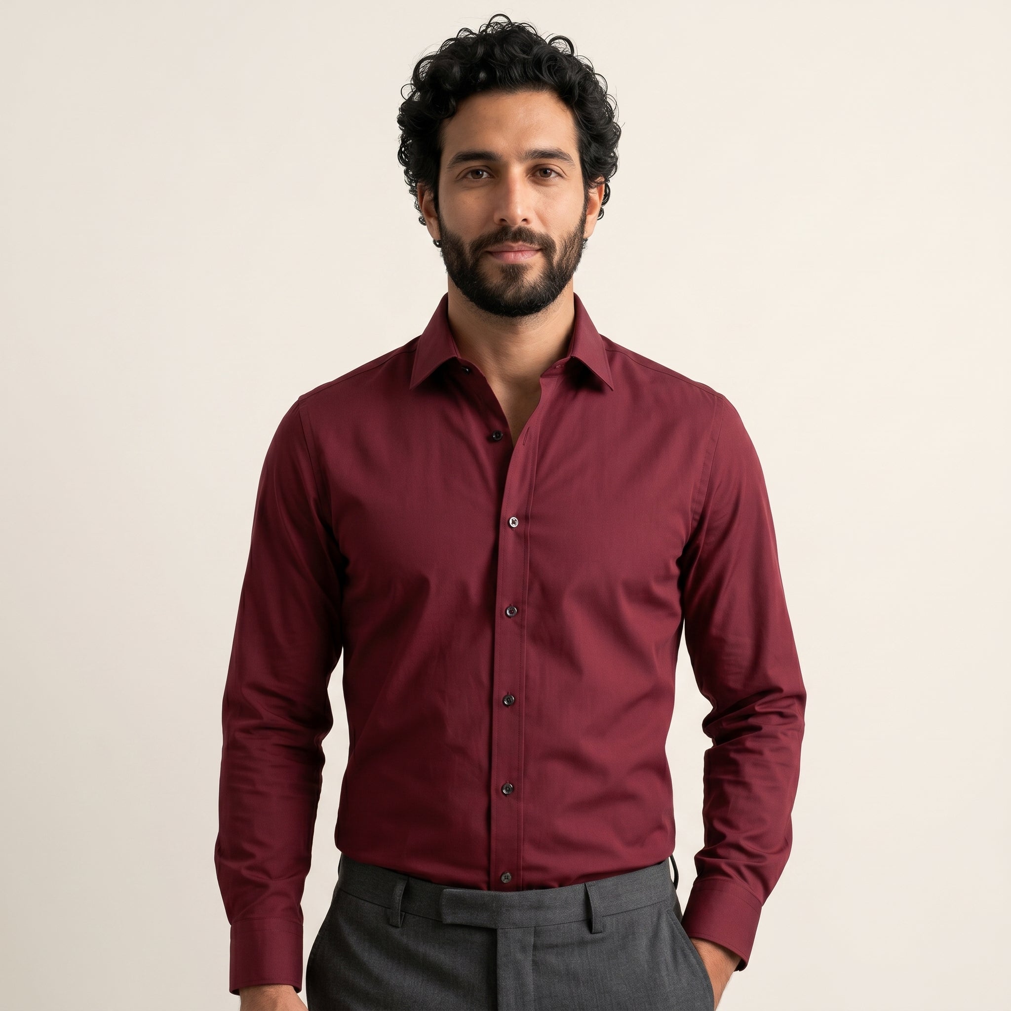 Men's Stretch Dress Shirt-Azzella London