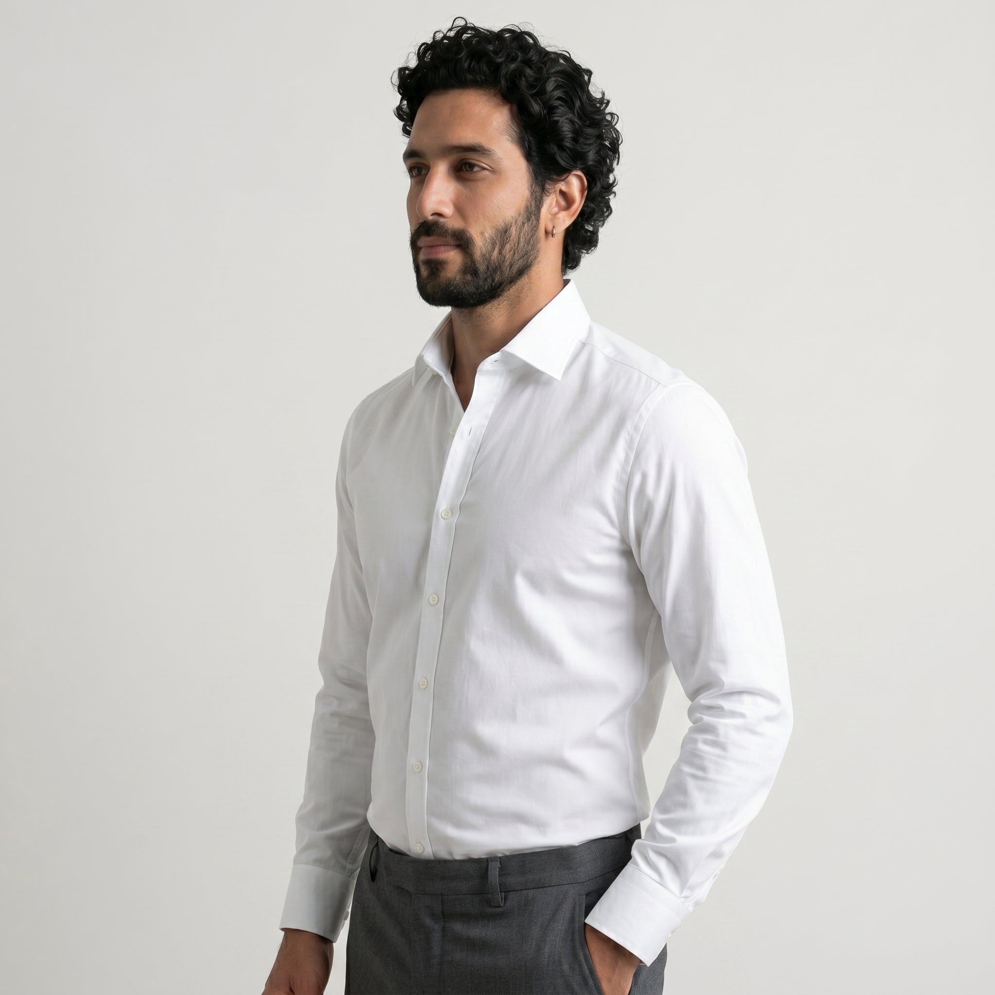 Men's Stretch Dress Shirt-Azzella London