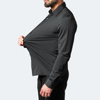 Men's Stretch Wrinkle Shirt-Azzella London