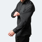 Men's Stretch Wrinkle Shirt-Azzella London