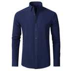 Men's Stretch Wrinkle Shirt-Azzella London