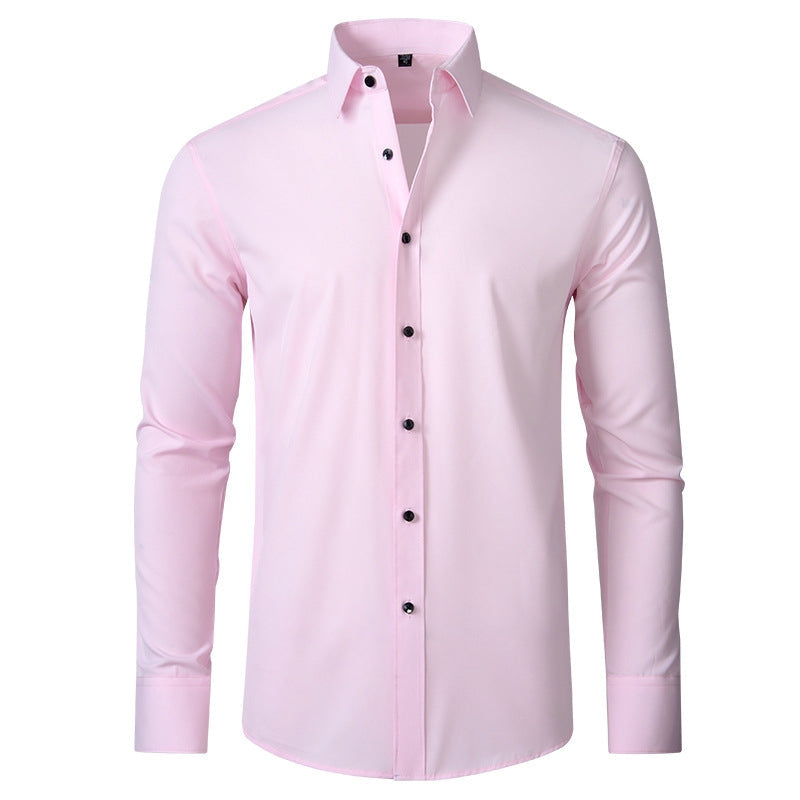 Men's Stretch Wrinkle Shirt-Azzella London